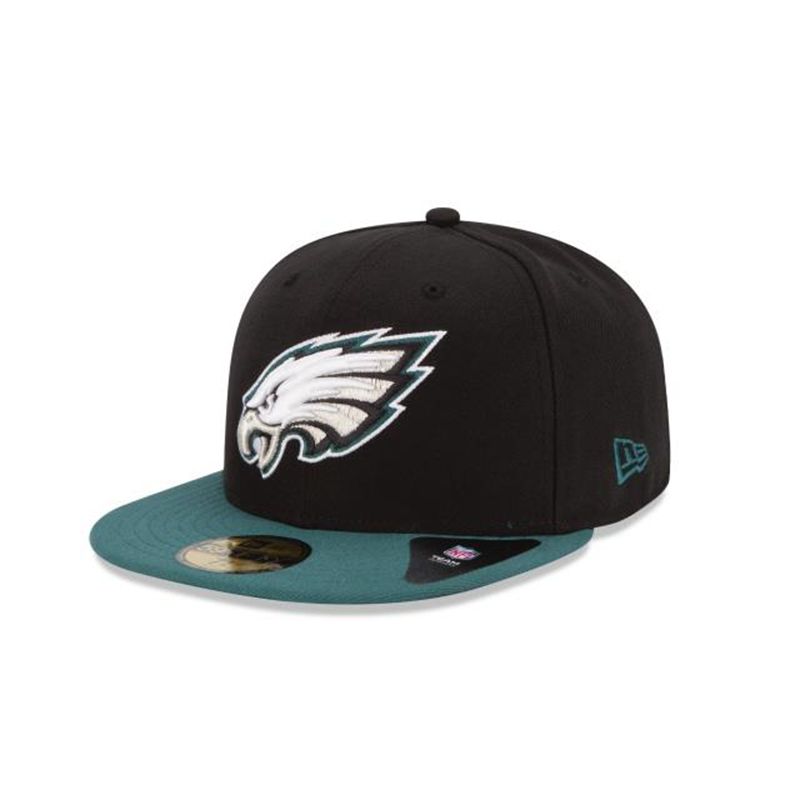 NFL Philadelphia Eagles 59Fifty Fitted (PQL0323) - Black New Era Caps